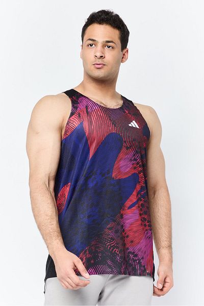 adidas Men Sportswear Fit Brand Logo Training Vest, Black