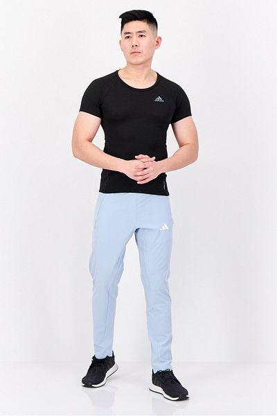 adidas Men Sportswear Fit Drawstring Training Track Pants, Blue