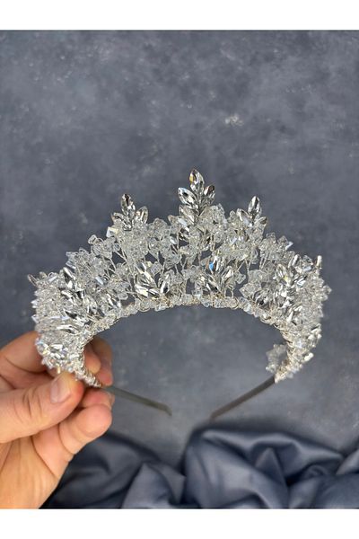 Hayalperest boncuk Nature Beaded Bridal Crown Henna and Hair Accessory