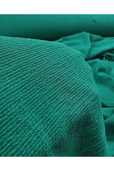Kumaş Parça Tricou cu Wrap în culoarea verde închis En: 155 cm