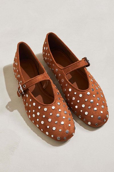 H&M Studded Mary Jane ballet pumps