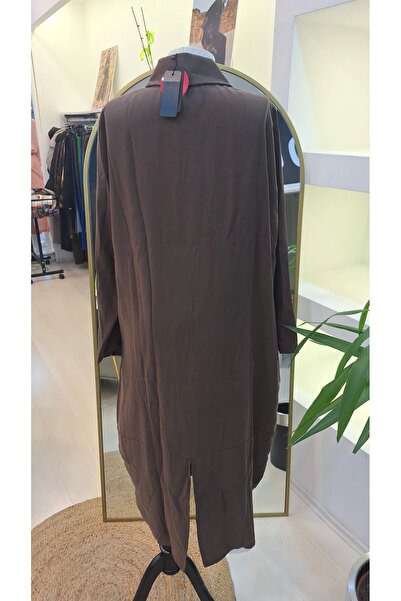 Invee INVEE 6961 Model Cap - Thin Fabric, Collar Detail, Brown Color