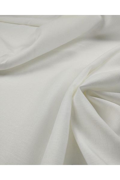 Kumaş Parça Λινό βισκόζη σε λευκό χρώμα (Πλάτος 140 cm x Μήκος 300 cm)