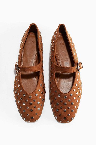 H&M Studded Mary Jane ballet pumps