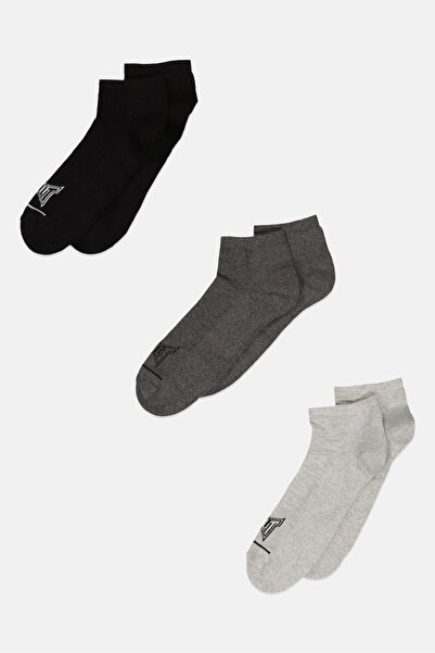 Tapout جوارب مبطنة بشعار العلامة التجارية للرجال، 3 أزواج، لون أسود