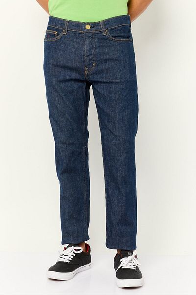 Esprit Men Regular Fit Washed Denim Jeans, Navy