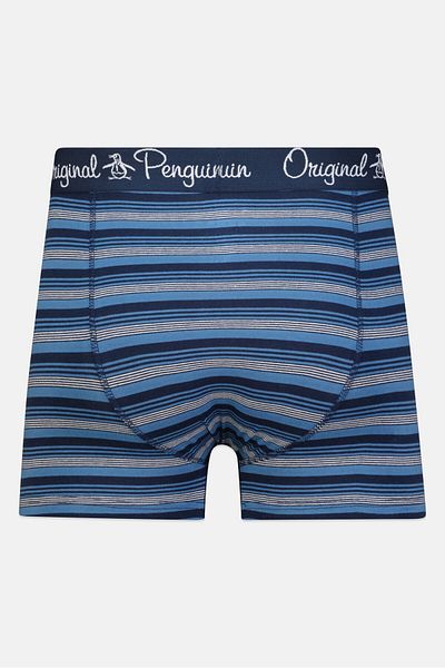 PENGUİN Men 3 Pack Brand Logo Trunks, Multicolor