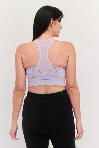 adidas X Parley Women Brand Logo Padded Sports Bra, Lavender
