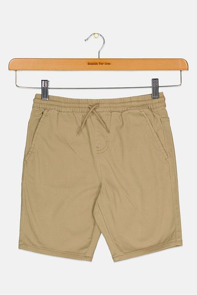 Levi's Kids Boy Drawstring Solid Shorts, Tan