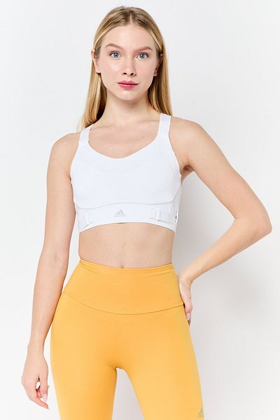 adidas Women Sportswear Fit Padded Training Sports Bra, White