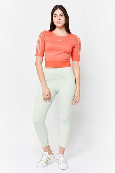 adidas Women Sportswear Fit Short Sleeves Training T-shirt, Red