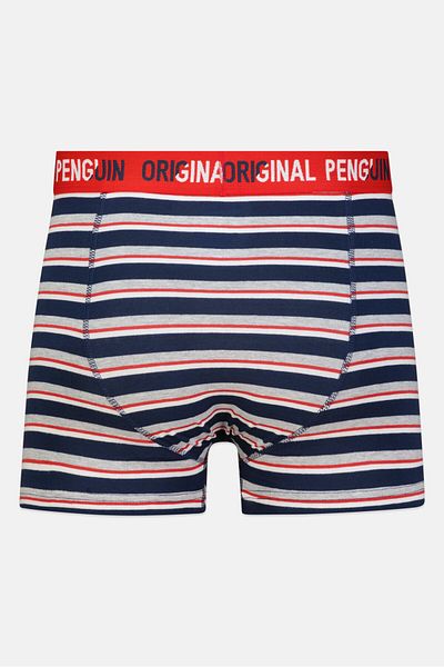 Original Penguin سراويل داخلية رجالية بشعار العلامة التجارية، 3 قطع، متعددة الألوان