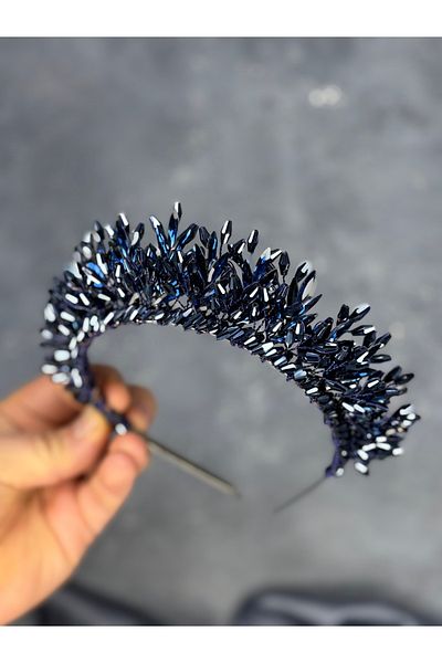Hayalperest boncuk River Beaded Bridal Henna Crown Hair Accessory