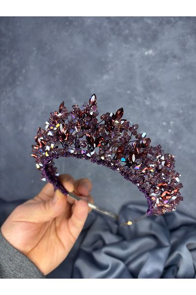 Hayalperest boncuk Nature Beaded Bridal Crown Henna and Hair Accessory