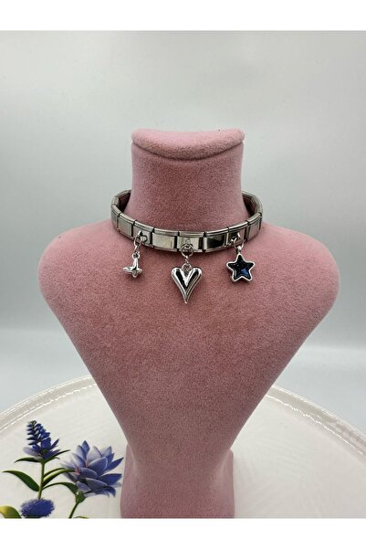 Lav Aksesuar سوار من الفولاذ الإيطالي على شكل قلب خاص على الموضة