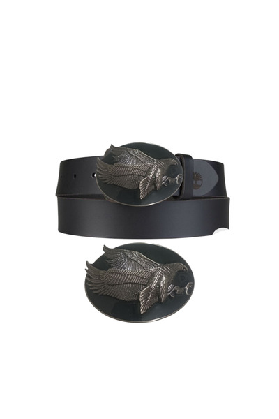 targay Ζώνη τζιν με καουμπόικη αγκράφα και ανάγλυφο σχέδιο αετού