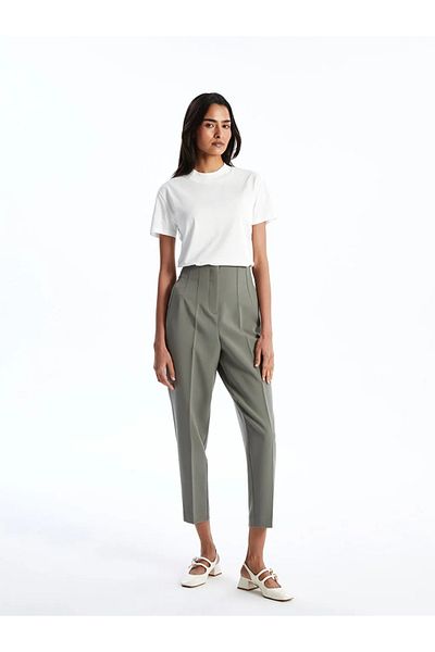 LC Waikiki Lcwaikiki Classic Ecru Stand Collar Women's T-Shirt