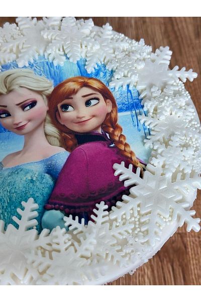 by şeyda palancı Ready-Made Figure Elsa&Anna Printed from Sugar Pulp and Edible Print