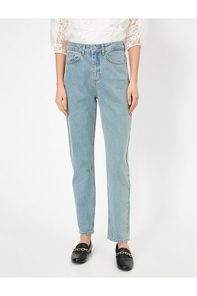 Koton Γυναικείο Παντελόνι Blue Mom Jean 0YAK47552OD