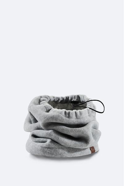 Avva Men's Gray Fleece Basic Neck Collar Beanie and Gloves Set B 009250
