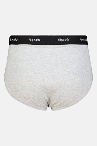 Algspar ملابس داخلية رجالية بشعار العلامة التجارية، 3 قطع، أسود/رمادي