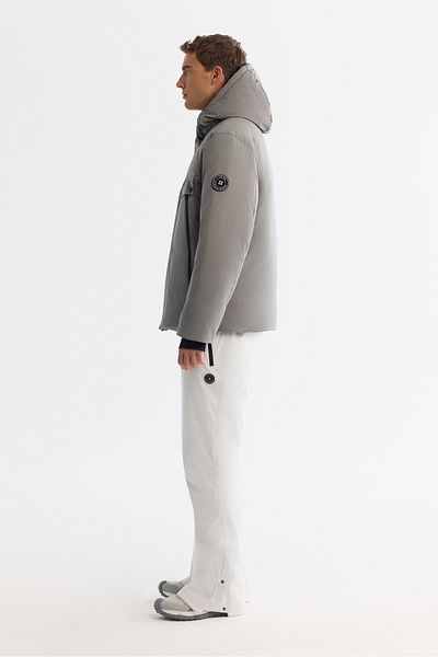 Avva Men's Dark Gray Goose down Ski Coat - Water Repellent, Windproof, -20 Degree Resistant, Hood A42Y61