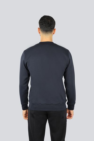 PAUL&SHARK Men's Logo Top Snake Pattern Round Neck Regular Fit Long Sleeve Navy Blue Sweatshirt 25411882 -050
