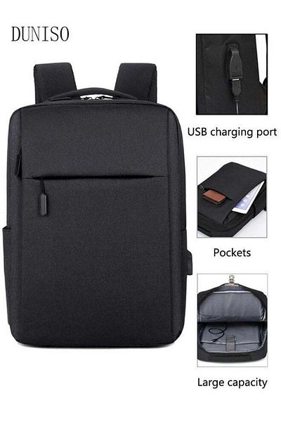 Generic DUNISO Travel Laptop Backpack Business Anti Theft Slim Durable Laptop Bag
