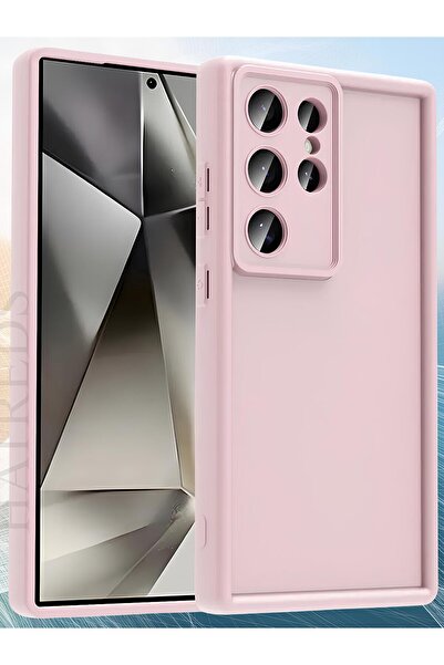 Hatreds Galaxy S24 Ultra Kılıf Kamera Korumalı Kenar Çıkıntılı Soft Renkli Si...