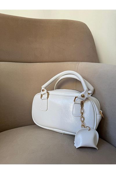 Moda Sekiz Geantă de umăr mini din piele lăcuită pentru femei