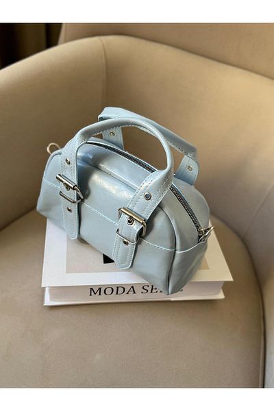 Moda Sekiz Geantă de mână și de umăr pentru femei cu accesoriu curea dublă