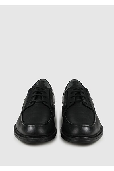 Eclipse أحذية جلدية سوداء للرجال