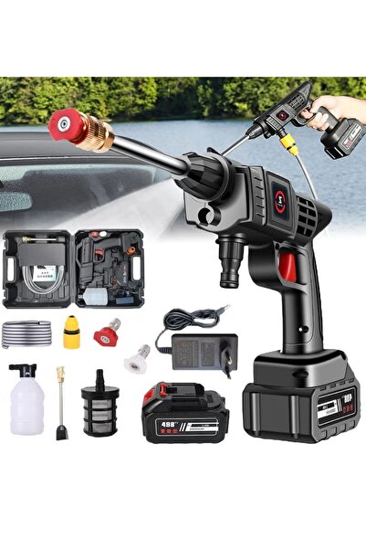 sharpdo Cordless Electric High Pressure Car Washer Water Lance 452PSI 1000mAh Power for Car Washing/Home