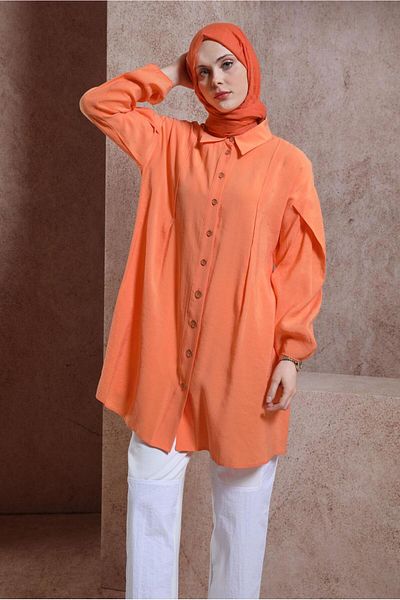 Alvina 44440 Model Shirt Collar Tunic