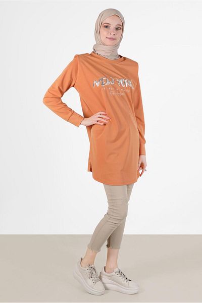 Alvina Padded Printed Tracksuit Tunic - 42776
