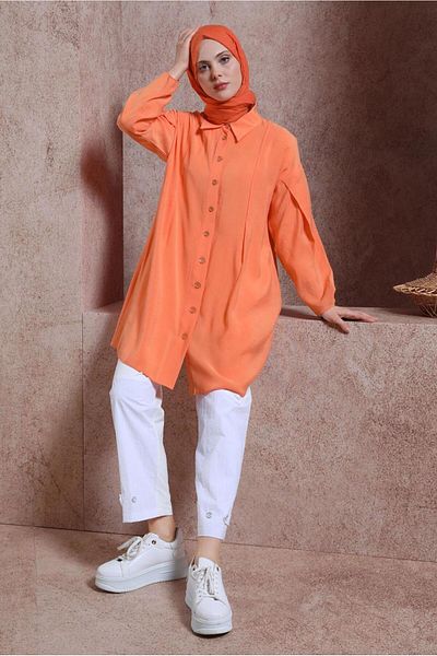 Alvina 44440 Model Shirt Collar Tunic