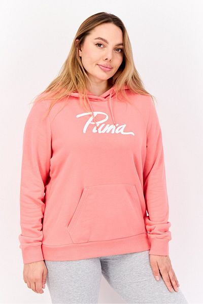 Puma Women Regular Fit Long Sleeves Outdoor Hoodie, Coral