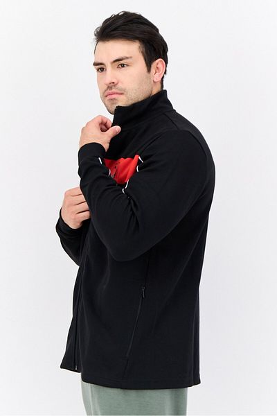Puma Men One8 Virat Kohli Collection Sportswear Fit Short Sleeve Training Sweatshirt, Black/red