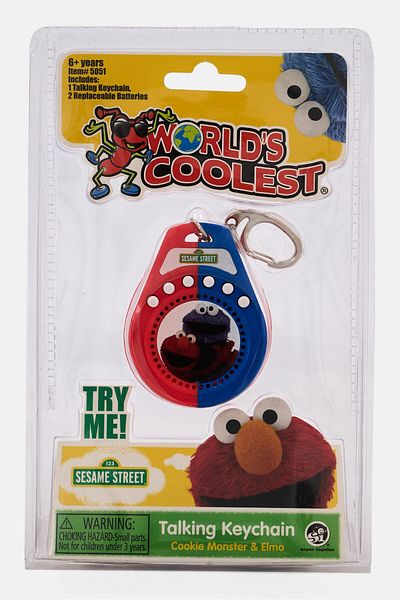 Sesame Street Worlds Coolest Talking Keychain, Red