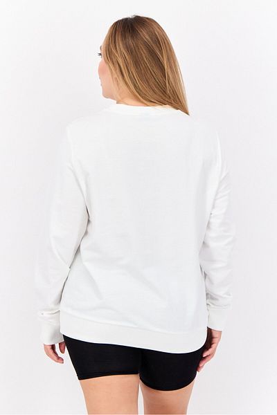 Puma Women Regualar Fit Long Sleeves Outdoors Sweatshirt, White