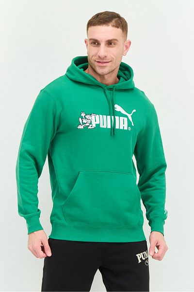 Puma Men Sportswear Fit Long Sleeve Outdoor Sweatshirt, Green