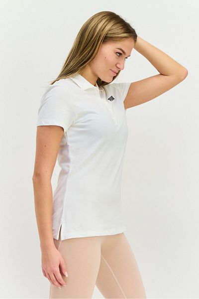 Puma Women Regular Fit Brand Logo Short Sleeves Outdoor Polo Shirt, White