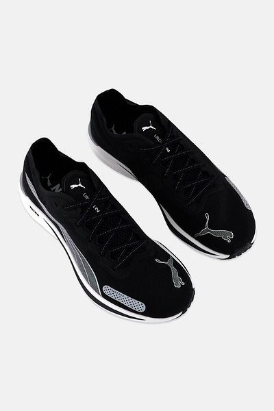 Puma Men Liberate Nitro 2 Lace Up Running Shoes, Black