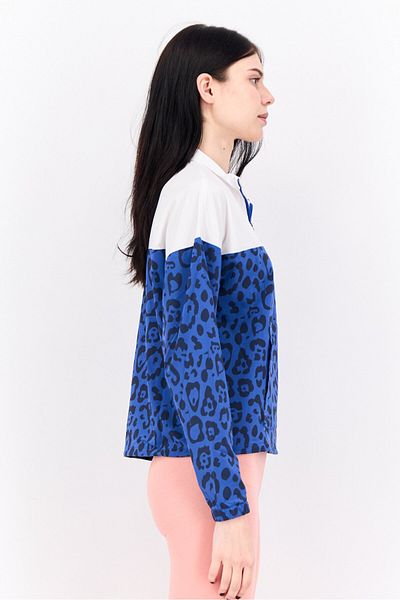Puma Women Sportswear Fit Long Sleeve Walking Jacket, White/blue