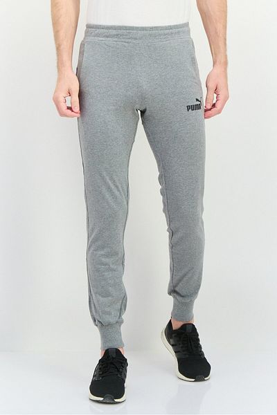 Puma Men Regular Fit Brand Logo Outdoor Sweatpants, Grey