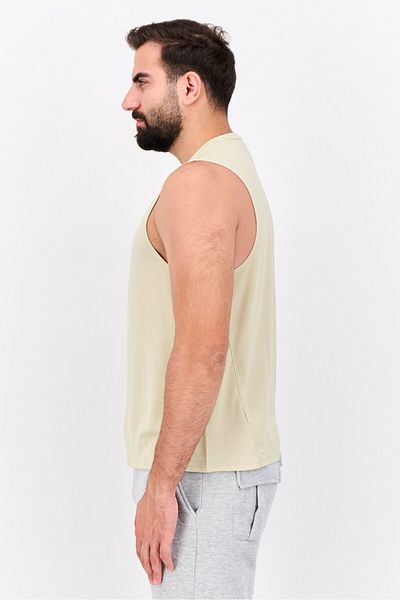 Puma Men Sportswear Fit Sleeveless Training Tank Tops, Beige