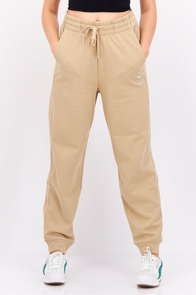 Puma Women Comfort Fit Outdoor Sweatpants, Tan