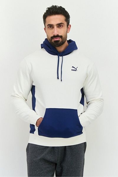 Puma Men Sportswear Fit Long Sleeve Training Hoodie, White