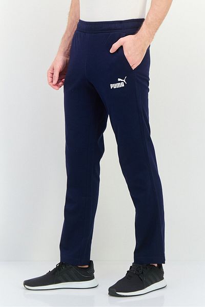 Puma Men Sportswear Fit Drawstring Outdoor Track Pants, Navy/White