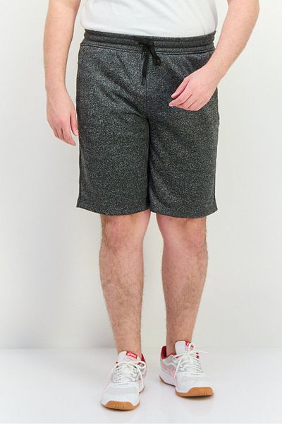90 Degree By Reflex Men Sportswear Fit Drawstring Outdoor Shorts, Charcoal Heather